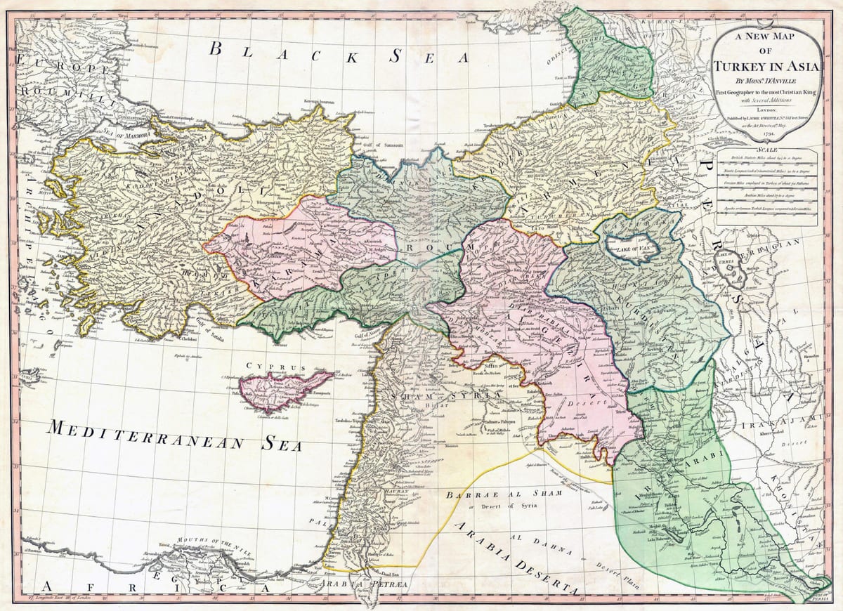 地図のトルコの古代