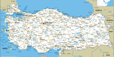 Türkiye地図