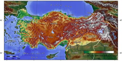 地形図にトルコ