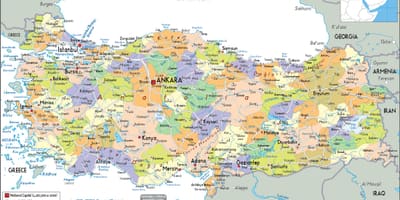 地図のトルコ政治
