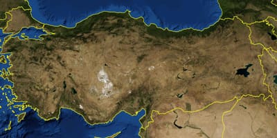 地図のトルコの衛星