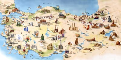 トルコ観光地図