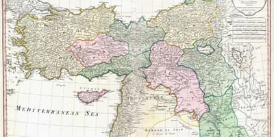 地図のトルコの古代