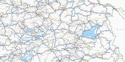 詳しい地図のトルコ南部