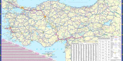 トルコ運転の地図